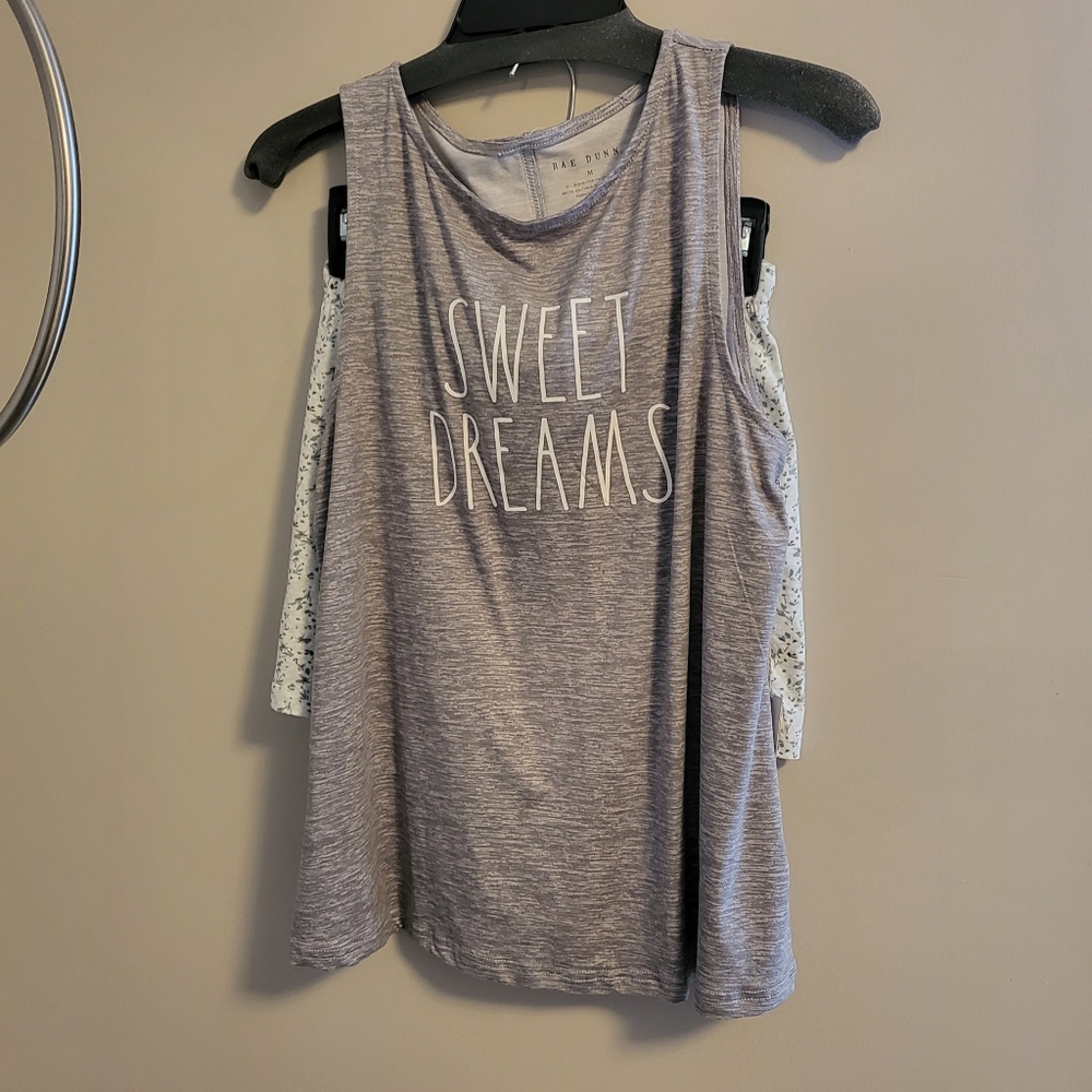 NWT Rae Dunn shorts sleepset M